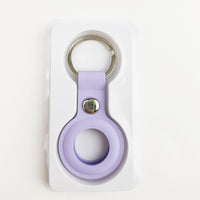 AirTag Protective Case Holder Keyring with clip - Purple