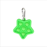 Fidget , Mini Portable Pop It Fidget Bubble Popping Sensory Fidget Star - Green