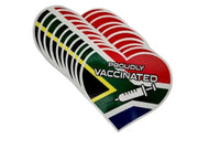 Bumper Sticker Proudly Vaccinated x 10