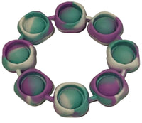 Fidget Bracelet Pop it Dimple - Tie Dye Green